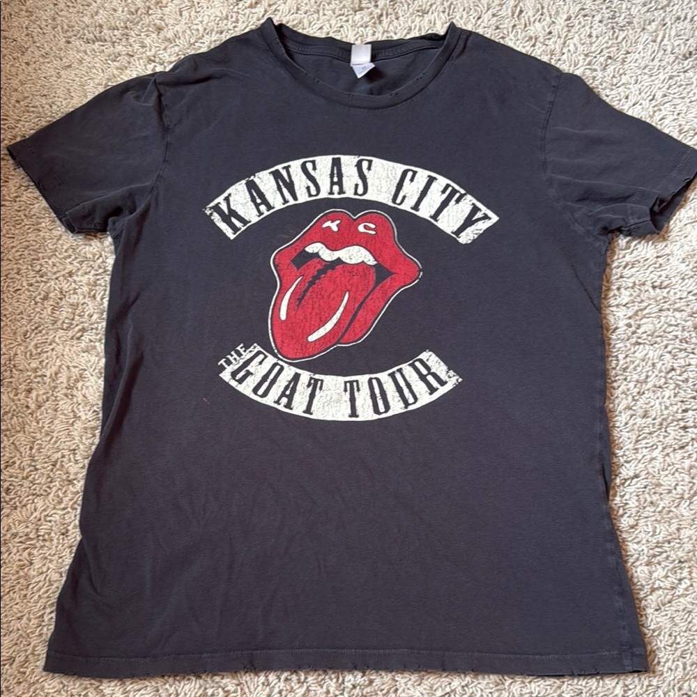 The Rolling Stones Kansas City Black Graphic Tee